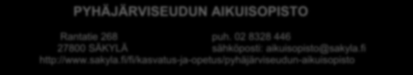 9.2014 Köyliön kirjasto, Karjalantie 1 a, Köyliö Sadonkorjuu inspiroidu syksyyn III, 2.9. 26.9.2014 Säkylän kirjasto (2.