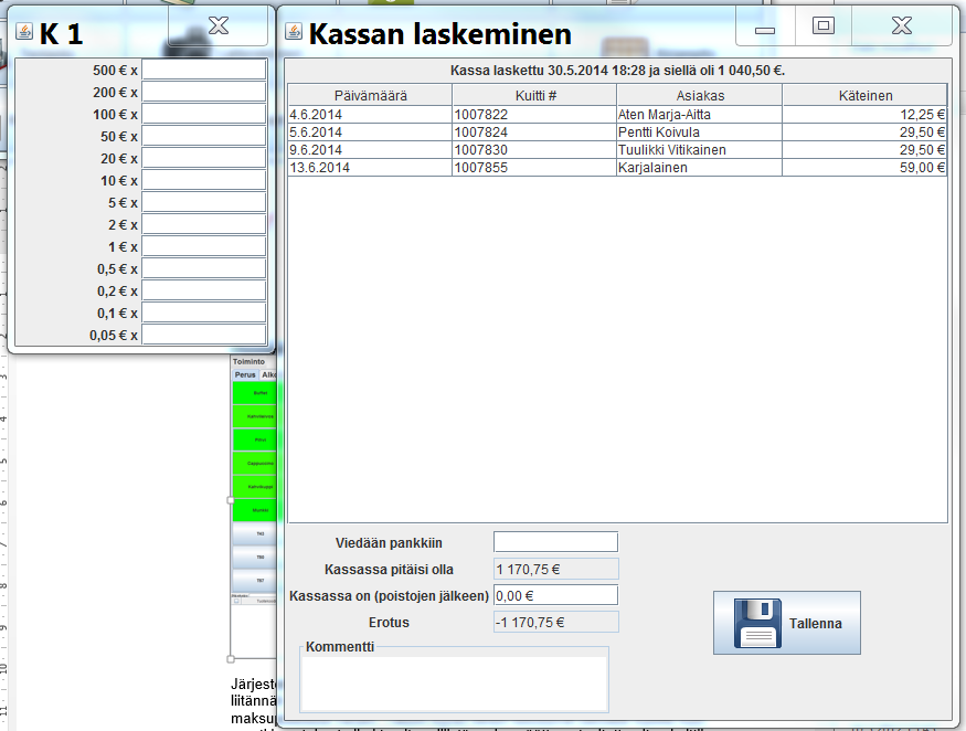 Ver. 2.2 KÄYTTÖOHJE MavaSoft-kayttoohje.docx Sivu 22/35 OHJE, MENETELMÄ 1 