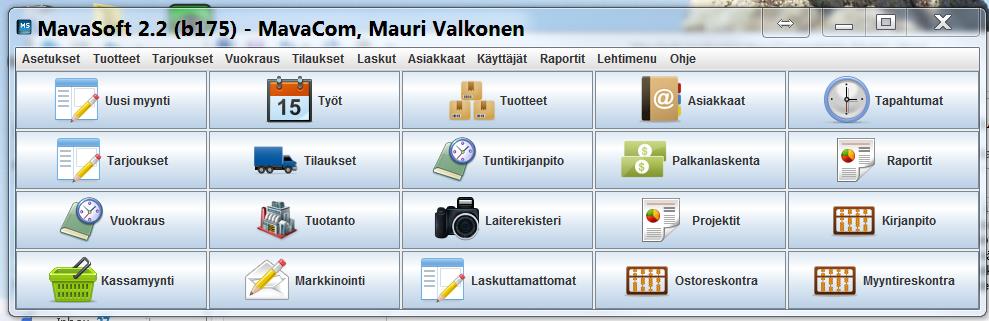 Ver. 2.2 KÄYTTÖOHJE MavaSoft-kayttoohje.