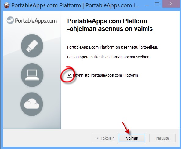 PortableApps 7 Tämän jälkeen ohjelma käynnistyy ja jonkin ajan kuluttua kysyy, mitä ohjelmia aiot asentaa.