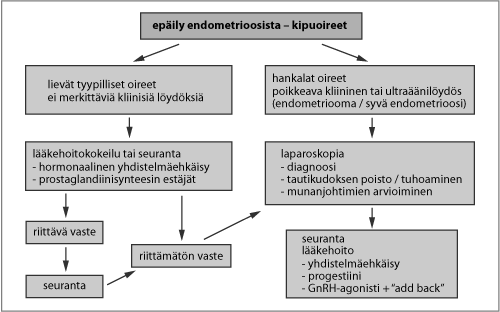 10 KUVIO 1. Endometrioosiin liittyvien kipuoireiden hoitoprosessi 2.