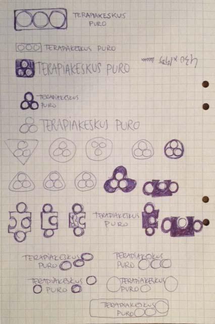 Tarkoituksena oli saada edes jonkinlaista osviittaa siitä, millaista liikemerkkiä ja värimaailmaa halutaan. Pikkuhiljaa yhteinen sävel löytyi.