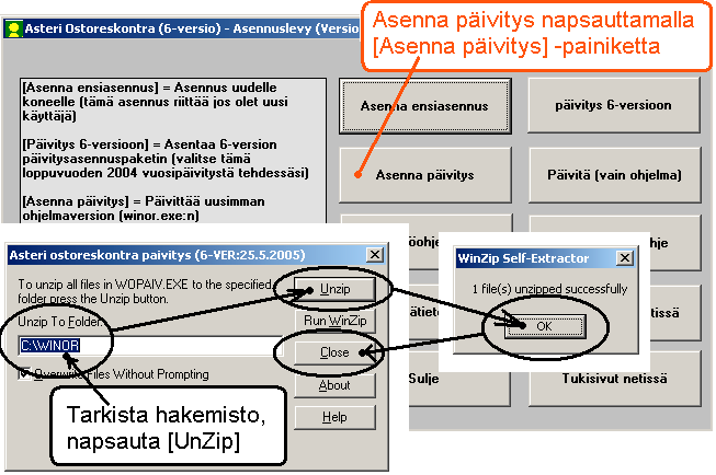 Asteri Ostoreskontra Vuosipäivitys 2005 Asteri ostoreskontran vuosipäivitys sisältää ohjelmaan tulleita uusia ominaisuuksia, mm. Finvoice verkkolaskun sisään lukemisen.