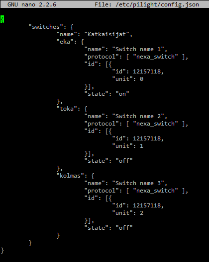 3 Automaatio. Ohjeistuksessa opetetaan liittämään laitteita Raspberry Pi:n GPIO liitäntöihin, sekä määritetään ohjelmia käyttämään niitä. Ohjeen jälkeen voidaan lähettää ja vastaanottaa RF-komentoja.