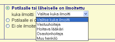 Ohje potilasturvallisuusilmoituksen käsittelijälle 6(16) Huom. Tapahtumatyyppiluokitusta on muutettu niin, että voit luokittaa saman tapahtuman useaan tyyppiluokkaan niin halutessasi.