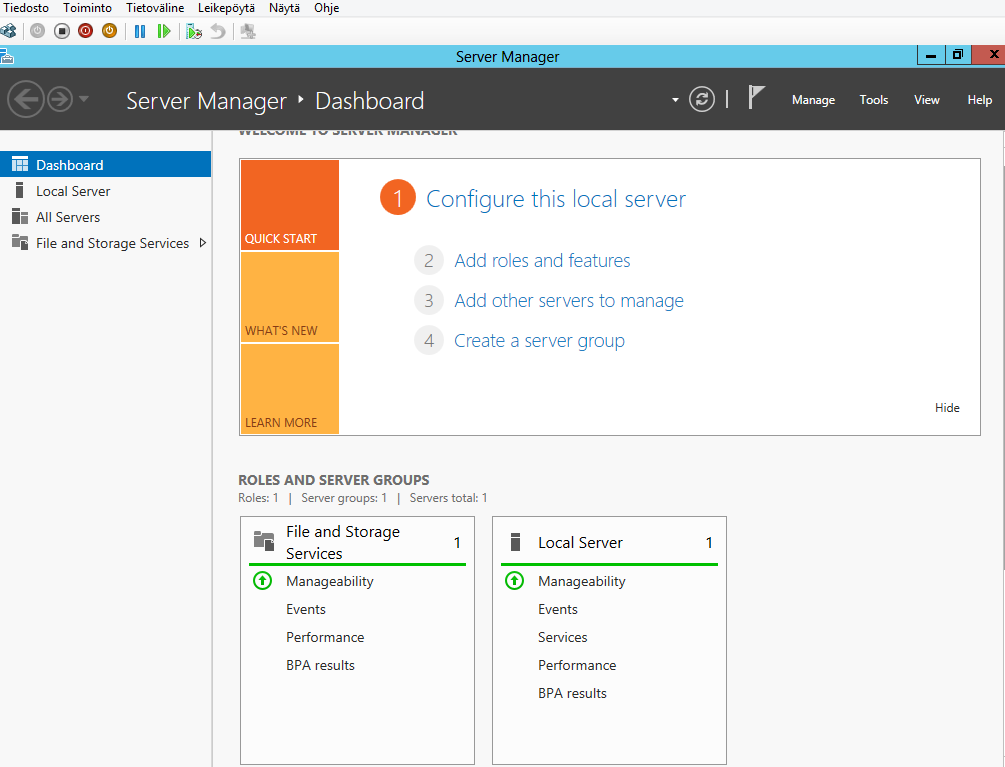 Aram Abdulla Hassan Windows Server 2012 asentaminen ja käyttö 12