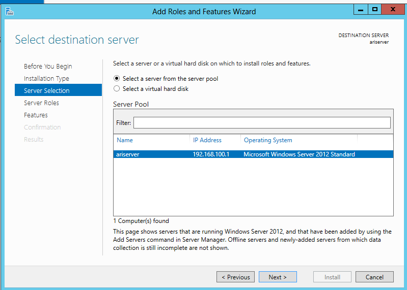 Aram Abdulla Hassan Windows Server 2012 asentaminen