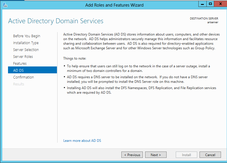 Aram Abdulla Hassan Windows Server 2012 asentaminen ja käyttö 23