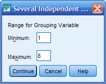 Esimerkki, jatkuu Analyze/ Nonparametric Tests/ Legacy Dialogs / K Independent Samples Myös näistä