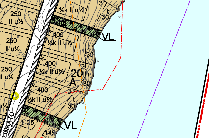 Lisäksi tontille saa sijoittaa yksikerroksisen talousrakennuksen. Kaavakartta Kuvan koko: 8,36 (Height) x 13,26 (Width) Position: Horizontal 15,45 Vertical 2,9 Rakennuspaikat A 400 k-m 2, yht.