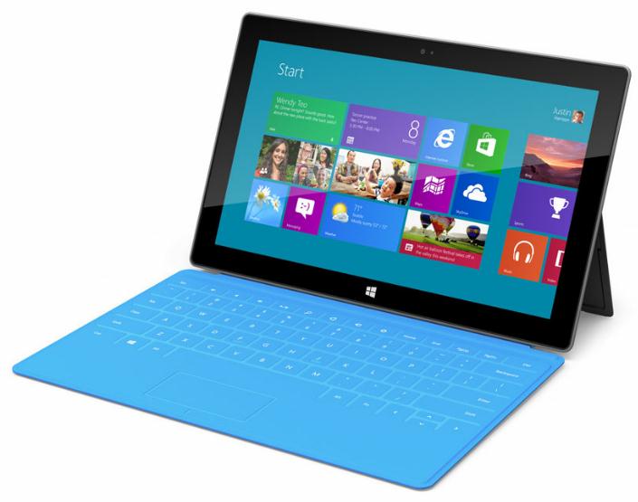 Surface RT:n esittely Erittäin ohut ja kevyt Surface RT on helppo kuljettaa mukana. Käytössäsi ovat Xbox Music- ja Video-sovellukset, pelit, sähköposti ja Internet, joten aika ei koskaan käy pitkäksi.
