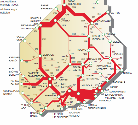 Lahden ja pääkaupunkiseudun välillä henkilöjunaliikenteessä tehdään vuosittain noin on 1,9 miljoonaa matkaa, joka käsittää sekä kaukojunaliikenteen että Lahden ja Helsingin välisen