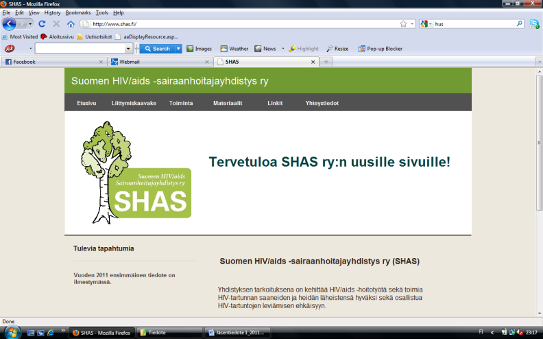 SHAS ry:n vuoden 2011 hallitus sai vahvistusta Kaksi hallituksen jäsentä jätti tehtävänsä ulkomaille muuton seurauksena.