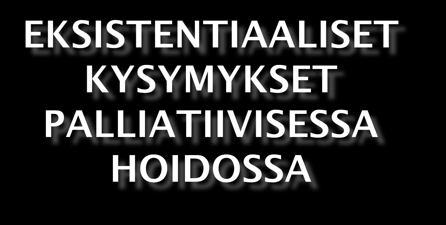 Palliatiivisen hoitotyön