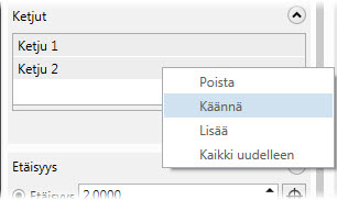 20 MASTERCAM X8/ Tutustuminen Mastercam Solids-ohjelmaan Mastercam lisää ketjun pursotusoperaatioon leikkaamalla kahvan sisäpuolen auki.