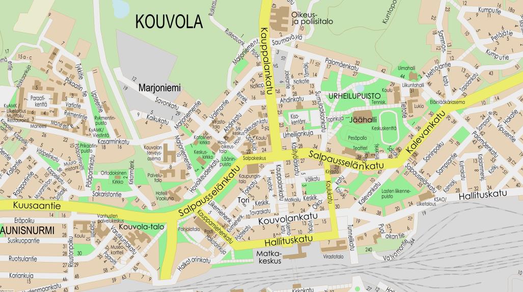 Kouvolan kaupunki Liite 2 OSALLISTUMIS- JA ARVIOINTISUUNNITELMA MARJONIEMENTIE pvm. 20.2.2015 Asemakaava koskee kaupunginosan 1, Kangas, korttelin 1070 tontteja 7 ja 8, joiden asemakaava on kumottu sekä tilaa 286-402-7-225.