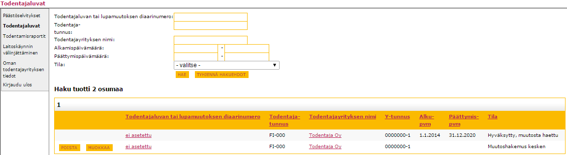 8 (24) Sähköpostiosoite-kenttiin voi syöttää useamman sähköpostiosoitteen puolipisteellä (;) eroteltuna.