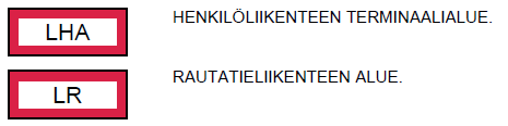 FCG Suunnittelu ja tekniikka Oy Kaavaselostus 76 ( 94 ) Yleiskaavassa on osoitettu nykyisen rautatieliikenteen (LR) alueen lisäksi uusi henkilöliikenteen terminaaliasema (LHA).