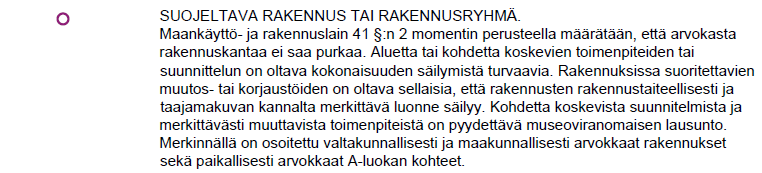 FCG Suunnittelu ja tekniikka Oy Kaavaselostus 79 ( 94 ) Kaava-alueella on neljä taajamakuvallisesti tärkeää aluetta tai alueen osaa, jotka on rajattu osa-alueina kaavakartalle Kokemäen