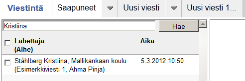 16 / 17 7.4 Viestin kirjoittaminen, lähettäminen tai peruuttaminen Helmi-viesti kirjoitetaan Viesti -välilehdellä. Kirjoita viestin otsikko Aihe -kenttään ja itse viesti Viesti -kenttään.