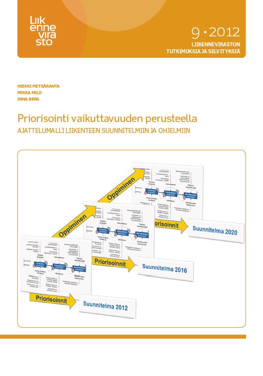 LIIKENNEVIRASTO: PRIORISOINTI VAIKUTTAVUUDEN PERUSTEELLA, 2012 Suunnittelu nähdään selvityksessä kaiken vaikuttavuuden lähtökohtana Avainkysymys on, kuinka vaikuttavuutta voisi paremmin käyttää