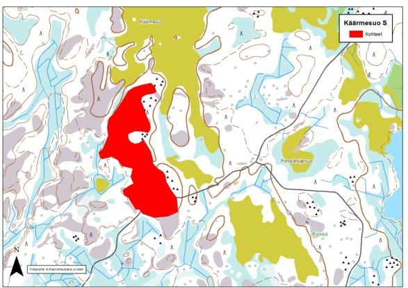 GEOLOGIAN TUTKIMUSKESKUS 13 Käärmesuo S Kunta: Ii Havaintotunnus: HMM$-1990 65 Koordinaatit: X: 7270599; Y: 3424871 Laatuluokka (TVH88): I Pinta-ala: 600 x 130m Kivilaji: Granodioriitti