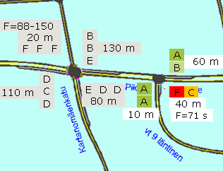 17 / 22 Vasemmalle kääntymistä voidaan helpottaa muokkaamalla viereisen Kartanomäenkadun/Myrskylinnankadun liittymän valo-ohjelmaa siten, että valo-ohjaus ei päästä liittymän läpi idän suuntaan niin