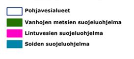 FCG SUUNNITTELU JA TEKNIIKKA OY Kaavaselostus 14 (80) Kuva 6 Suunnittelualueen sijainti suhteessa suojelu- ja Natura 2000 alueisiin.