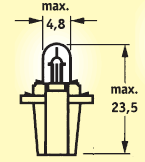 1002706 12V 1,2W VALK. W2x4,6d 0,81 1002714 152098 13521 24V 1,0W VALK.