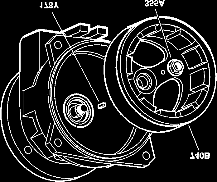 Huolto 740B 178Y 355A Kuva 69: Käytön magneettikokoonpano 9. Asenna magneettikokoonpano (740B) akselille (122B). 10. Aseta akselin vääntötyökalu käyttöakselille (122B).