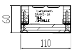 18 asuntojen ryhmäkeskuksille johtoreitti toteutetaan käyttämällä elementtiä, joka on tyypiltään SP.116. Tämä elementti on esitetty kuvassa 3. KUVA1. Nousuelementti AS.5012/S2P (Pipe-Modul Oy) KUVA2.