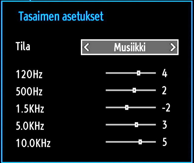 Ääniasetusten säätäminen Ääniasetukset voidaan konfiguroida henkilökohtaisten mieltymystesi mukaisesti. Paina MENU-painiketta ja valitse kuvake tai painiketta käyttämällä.