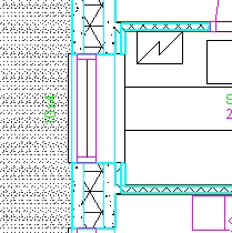 23 Ikkunoiden mallintamisen jälkeen kaikki ikkunat eivät näy oikealla tavalla pohjakuvassa. Tähän syynä on leikkauskorko, joka on asetettu 1200 mm:ä lattian pinnasta.