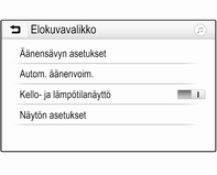 110 Ulkoiset laitteet Paina ; ja avaa sitten mediapäävalikko valitsemalla GALLERIA. Avaa videopäävalikko koskettamalla m ja valitse sitten haluamasi kansio ja/tai video. Video näytetään.