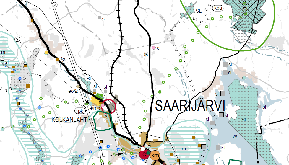 FCG SUUNNITTELU JA TEKNIIKKA OY Kaavaselostus 11 (86) 4.2.2 Keski-Suomen maakuntakaava Ympäristöministeriö on vahvistanut Keski-Suomen maakuntakaavan 14.4.2009 ja se on saanut lainvoiman 10.12.2009. Kuva 4.