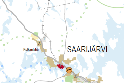 FCG SUUNNITTELU JA TEKNIIKKA OY Kaavaselostus 13 (86) Kuva 7. Ote 4. Vaihemaakuntakaavasta. Suunnittelualue osoitettu likimääräisesti kuvassa. 4.2.