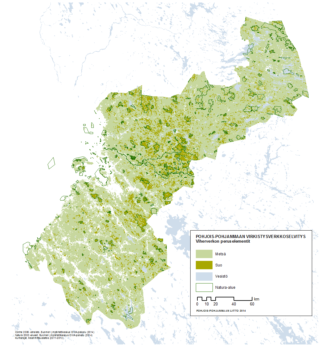 9 Pohjois-Pohjanmaalle sijoittuu kolme kansallispuistoa (Oulanka, Syöte ja Rokua), jotka palvelevat luonnonsuojelun ohella keskeisinä matkailu- ja virkistyskohteina.