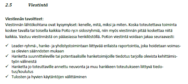 ry:n viestinnän kuvaus ja viestintäkanavien