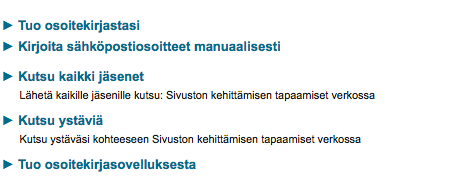 12 Seuraavaksi tapahtumaan kutsutaan osallistujat. Voit kutsua osaava opettaja -ympäristön kaikki käyttäjät tai vain tiettyjä henkilöitä.