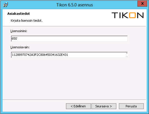 Toukokuu 2015 9 (31) Tikon asennusohjelma käynnistys ikkuna aukeaa, paina Seuraava>