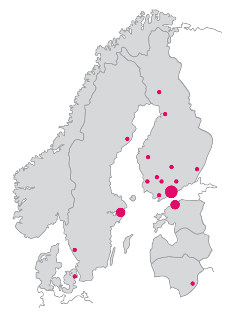 Citycon lyhyesti Strategia Kasvavissa kaupungeissa ja kaupunkiympäristössä sijaitsevat sekä hyvien liikenneyhteyksien päässä olevat kauppakeskukset Pohjoismaissa ja Baltiassa Avainluvut ( 31.12.