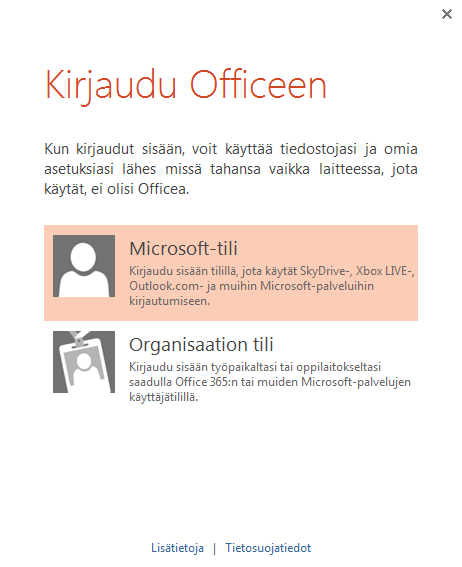 OneDrive on ilmainen verkossa oleva pilvipalvelu, jossa voit turvallisesti käyttää ja jakaa tiedostoja muiden kanssa.