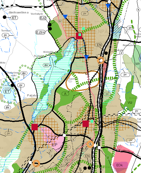 Kaupan mitoitus, Poikkitien ja Tuomalan kaava-alueet 2 Poikkitien/Tuomalan alue Kuva 1 Ote Uudenmaan vahvistettujen maakuntakaavojen yhdistelmästä 11/2014 (Lähde: Uudenmaan liitto) 1.2.2 Poikkitien yritys- ja palvelualueen itäosan asemakaavaehdotus Poikkitien yritys- ja palvelualueen itäosan asemakaavaehdotus (2.