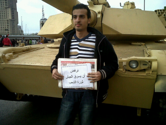 Egypti Maikel Nabil El-Tahririn aukiolla 30.1.