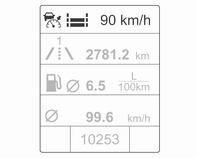 184 Ajaminen ja käyttö Mukautuva vakionopeussäädin käyttää tutkatunnistinta edessä olevien autojen havaitsemiseen.