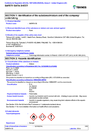 CLP-asetus Uudet varoitusmerkinnät PW1501FI-04 Kemialliset tuotteet EU-maissa on luokiteltava ja merkittävä ns. CLP-asetuksen EU 1272/2008 mukaan 1.6.2015 mennessä.