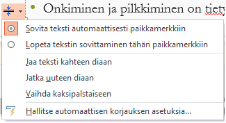 hyödyntää valmiita elementtejä: Valmiit elementit auttavat sijoittamaan ja valitsemaan sisältöjä.