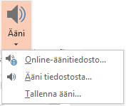 Ääni PowerPointissa on nyt parannettu videon ja äänen tuki. Ohjelma tukee nyt entistä useampia multimediatiedostomuotoja, kuten.mp4- ja.mov-videota ja H.