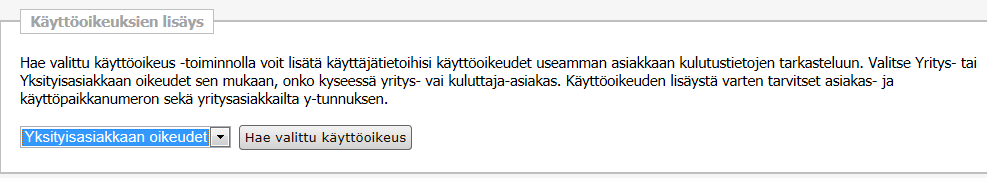 Ohje 5 (10) Henkilökohtaisen käyttöliittymään pääset raportointipalvelun etusivun kohdasta Käyttäjätiedot (https://raportointi.vantaanenergia.