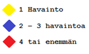 Liite 3 KAINUU 2010 2011 Metsähanhi Anser Fabalis 2010 Havainnot ennen 1.9 Havainnot 1.9 9.9 Havainnot 10.